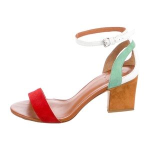 Marc by Marc Jacob’s Suede Colorblock Sandals